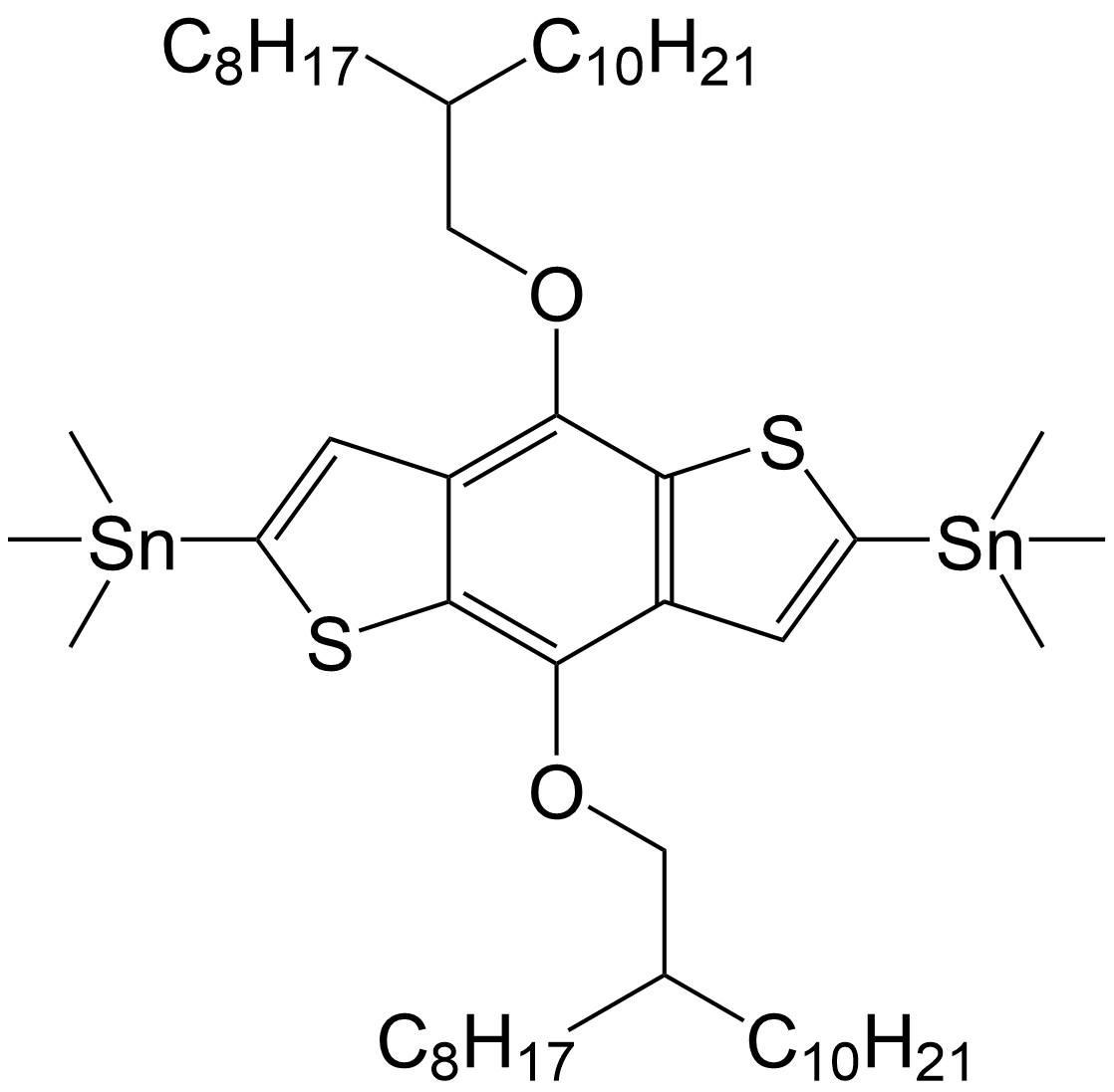 (4,8-bis((2-octyldodecyl)oxy)benzo[1,2-b:4,5-b’]dithiophene-2,6- diyl)bis(trimethylstannane)/1320201-22-6